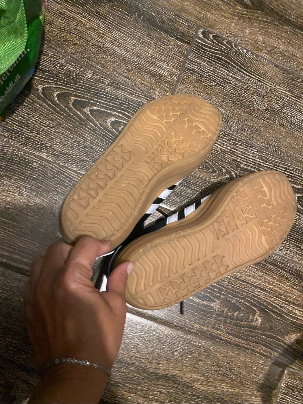 adidas Black White Gum Low-Top Sneakers - Picture 4 of 4